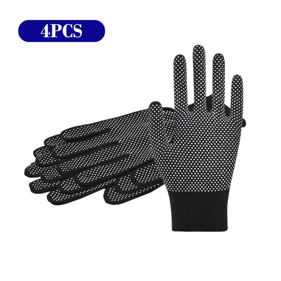 Gloves for Work Nylon Dot Shaped Anti Slip Gloves, Suitable for Gardening, Rock Climbing, And Packaging Work, Worn In Dots, Anti-Static And Breathable Labor Protection Gloves 2 Pairs