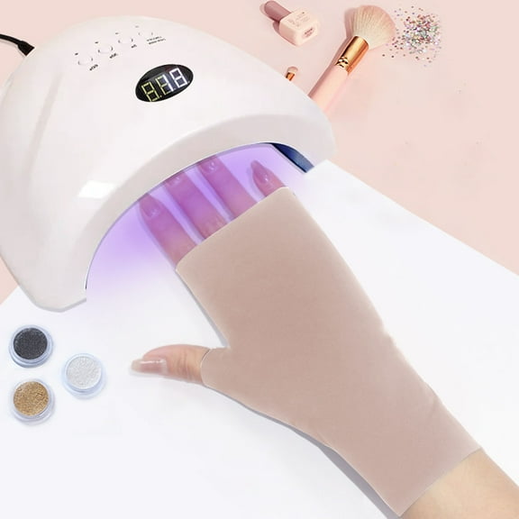 Gloves for Gel Lamps - Manicure Sun Gloves for Women - Outdoor Use Sunblock Driving Shield Accessories