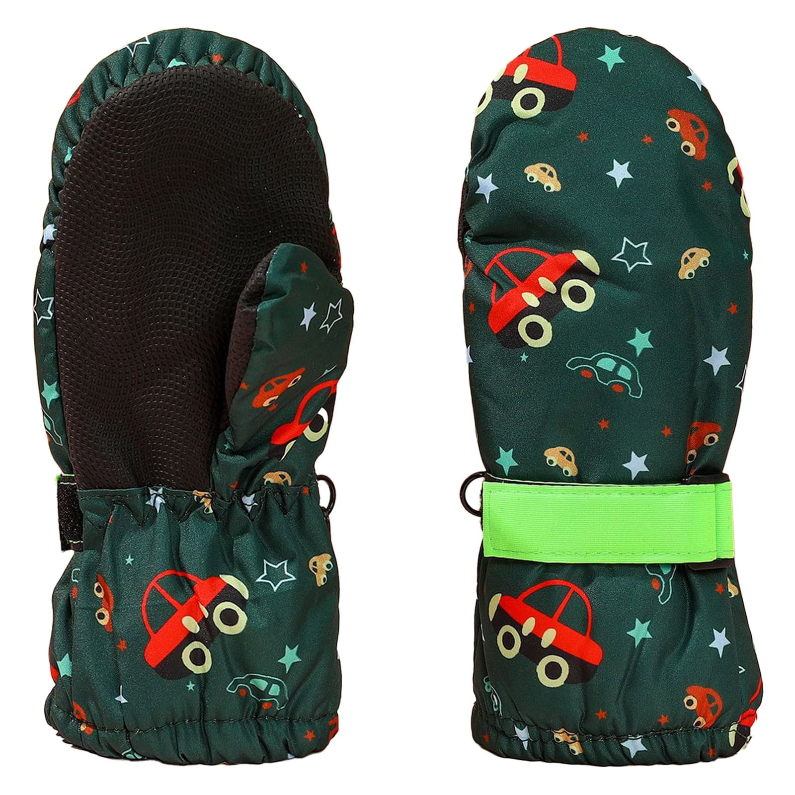 Yunso Children's Ski Gloves Winter Waterproof Snow Solid