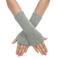 thumbnail image 1 of Gloves for Men and Women Gloves for Cold Weather Ladies Warm Knit Fingerless Gloves Convertible Mittens Fashion Flowers, 1 of 5
