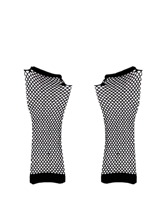 Gloves for Women Elastic Wrist Nylon Mesh Fingerless Gloves For Girls Daily Matching