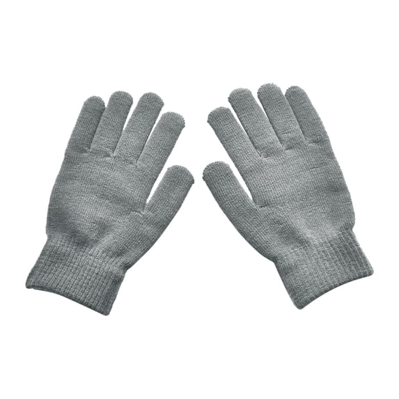 Gloves for Women Fall Fashion Must Have Thermal Insulated Fleece Knitting Touch Screen Soft Mens Mittens Dark Gray