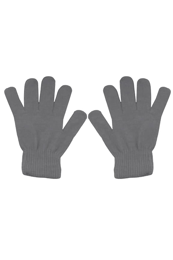Gloves for Women Men Winter Gloves Warm Strecty Knit Gloves for Men Women Light Ashy One Size