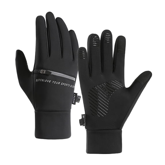 Gloves for Women Waterproof Touchscreen Winter Warm Fleece Lined Bike Riding Mitts with Non-Slip Palm for Cycling