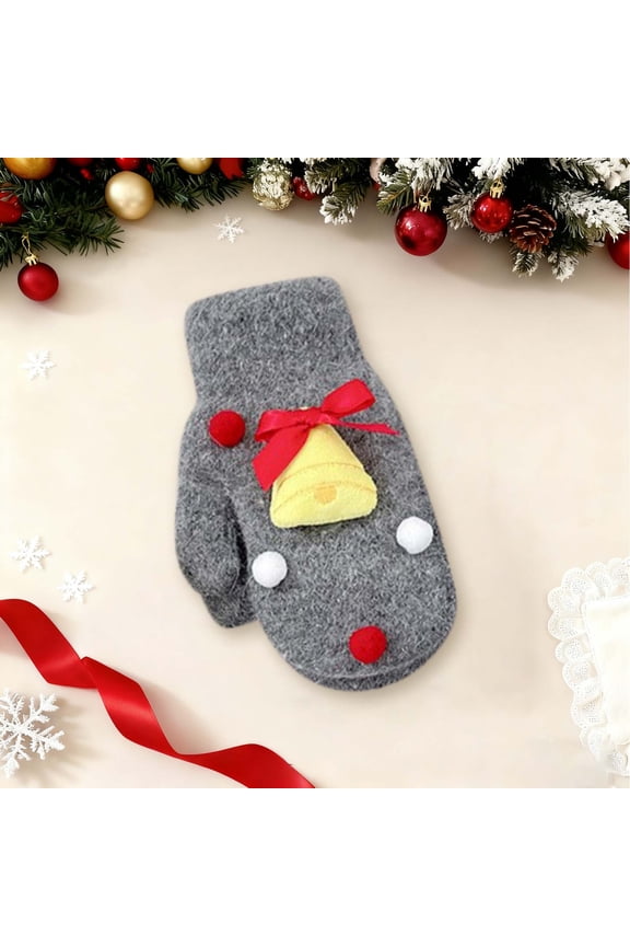 Gloves for Women Winter Warm New Christmas Accessories Women's Warm Gloves Style B-157 Gray One Size