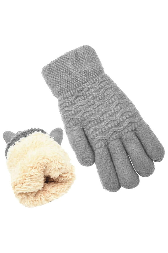 Winter Gloves Women's Winter Warm Screen Gloves Womens Thermal Cable Knit Wool Fleece Lined Glove for Cold Weather Nitrile Gloves Clearance