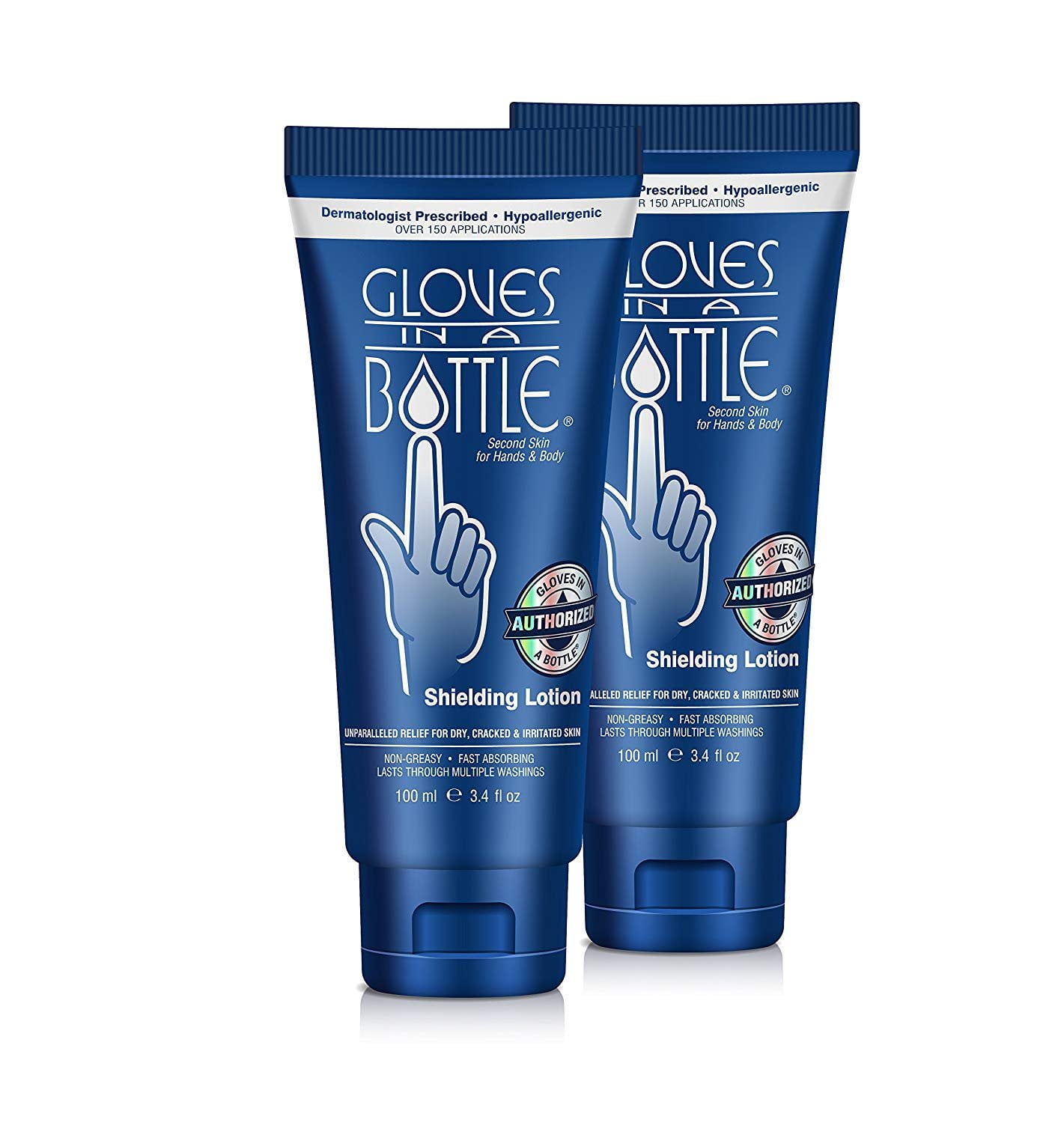Gloves in a Bottle Shielding Lotion, Relief for Eczema and Psoriasis, 3.4  ounces (Pack of 2)