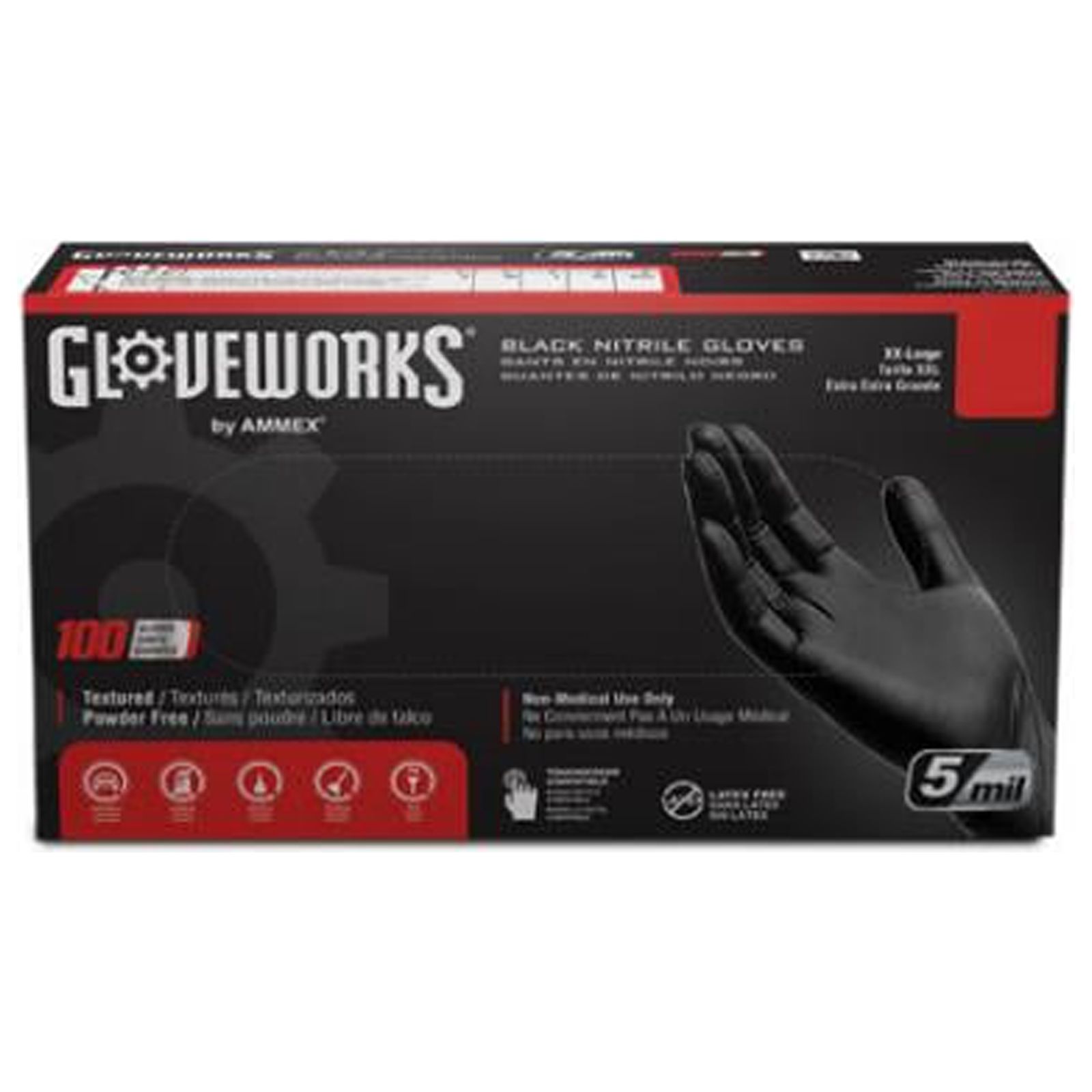 gloveworks nitrile gloves black