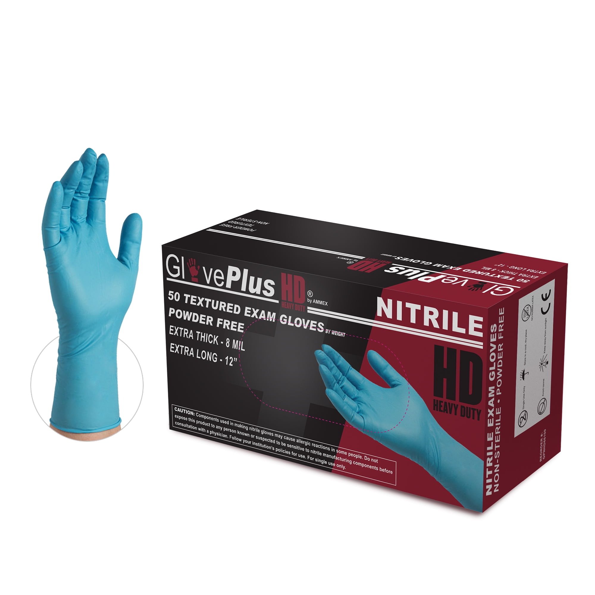 Gloveworks Nitrile, Latex Free, Powder Free, Medical Disposable Gloves