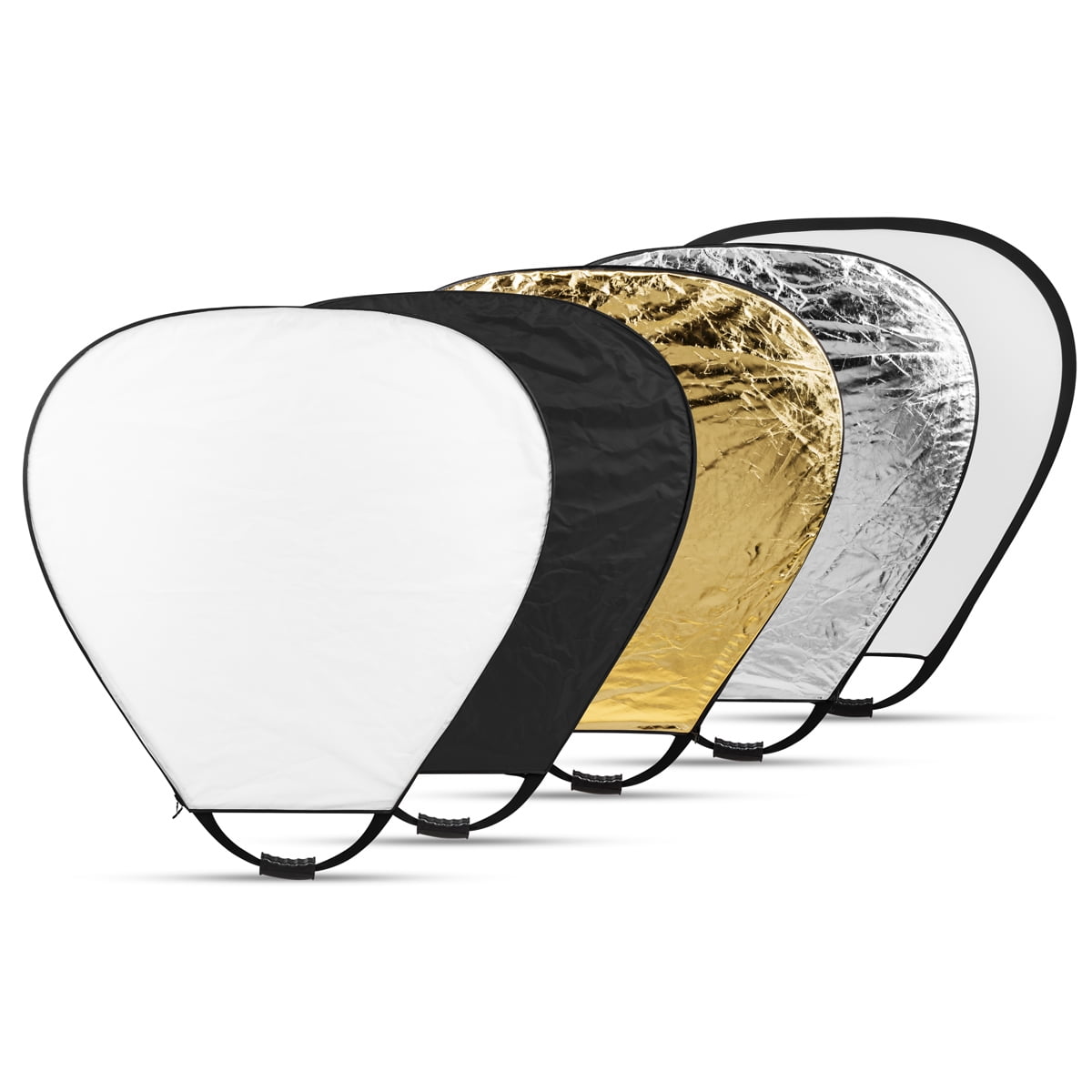 Glow 5-in-1 Collapsible Triangle Reflector with Handle (48