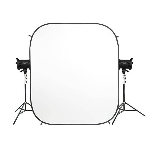 Glow 6x7' HiGlow Illuminated White Background Kit With Studio Monolights and Light Stands