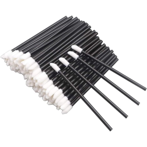 Glow Beauty Lip Stick 200PC Applicator Kit Tool Disposable Makeup Tool Brush Tools & Home Improvement Massage Roller for Legs (Black, One Size)