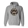 thumbnail image 1 of Glow Big Or Go Home Funny Moth Neon Light Party Insect Graphic Pullover Hoodie, up to size 5XL, 1 of 3