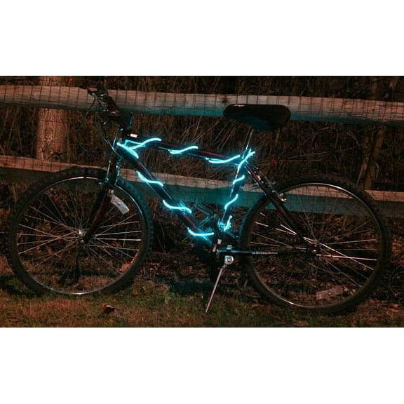 Glow Brightz Cool Blue Flexible Tube Bicycle Safety Lighting Accessory