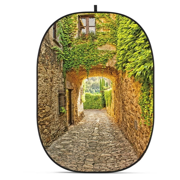 Glow CBA-CS0002 5x6.5' Fabric Collapsible Backdrop, Street