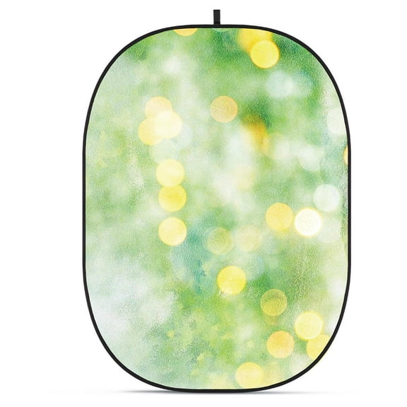 Glow CBA-TB0007 5x6.5' Fabric Collapsible Backdrop, Bokeh Textured