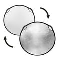 thumbnail image 1 of Glow Circular Collapsible Reflector with Handles (42", Silver/White), 1 of 5