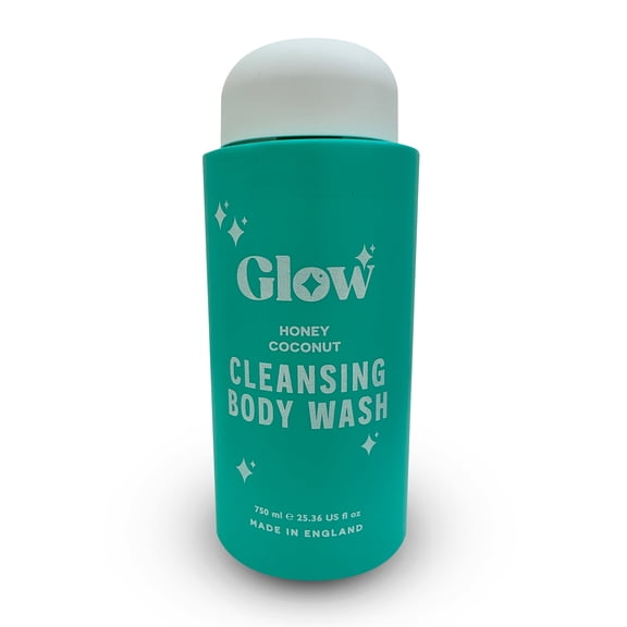 Glow Cleansing Body Wash  Honey Coconut, 750 ml / 25.36 fl oz  Creamy Tropical Scent, Skin-Softening Formula, Made in England
