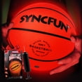thumbnail image 1 of SYNCFUN Glow in The Dark Basketball Light Up Led Basketball Gifts for Teen Boy Glowing Red Cool Basket Ball Kids Outdoor Sports Ball Toy for Boys Ages 3 Old and up, Official Size 7, 1 of 10