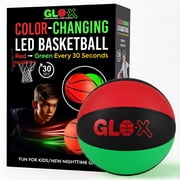 Glow in The Dark Basketball   Size 7 Ball - Light Up LED Basketball with Red & Green Color Change   Birthday Christmas Ideas   Gift for Kids, Teens & Adults Outdoor Sports Play