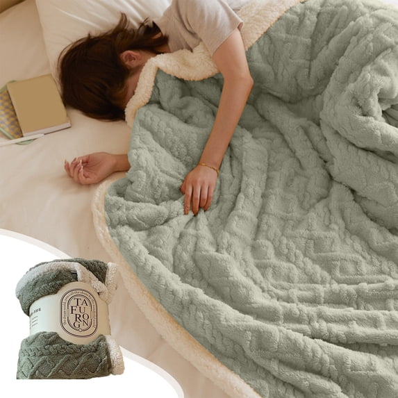 Glow in The Dark Blanket, Soft Fuzzy Flannel Throw Blanket, Cozy All Season Bed Sofa Car Blanket for Camping Travel Slumber Parties and Bedroom Decor, Fun Luminous Gift for Family