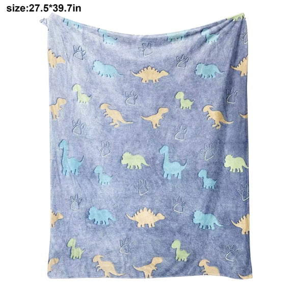 Glow in The Dark Blanket Stars Space Throw Blanket Gifts for Kids Soft Cozy Fluffy Luminous Plush Throw Blankets Unique Gifts for Boys Girls Halloween Galaxy Planet Blanket