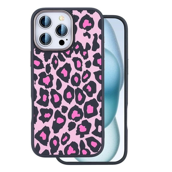 Glow in the Dark, Case Designed for iPhone 12 Pro Max, Compatible with MagSafe - Cute Protective Leopard Print Luminous Ultra Slim Phone Cover for Women Girls for iPhone 12 Pro Max, Purple