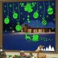 thumbnail image 1 of Glow in Dark Christmas Snowflake Window Stickers Holiday Decals Wall Clings Glass Decorations PVC Static Cling Reusable Festive Window Art Seasonal Home Decor Party Background Decor, 1 of 5