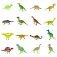 thumbnail image 1 of Glow in The Dark Dinosaur Figures Set, 16 Pack Pink Stegosaurus Models, Realistic Plastic Dinosaur Toys for Collectors, Educational Dinosaur Party Favors for Ages 3+, Luminescent Dino Figures, 1 of 6