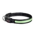 thumbnail image 1 of Glow in The Dark Dog Collar - Adjustable, Lightweight, Night Safety Pet Collar with Reflective Strip, Comfortable Fit for Small Medium Large Dogs, Green, 1 of 6