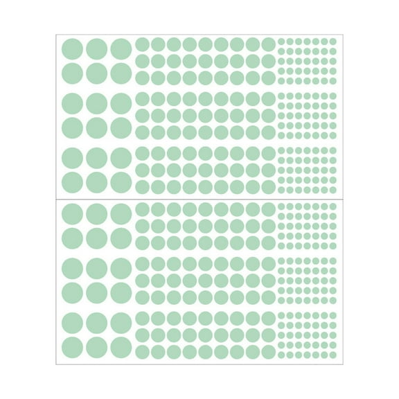 Glow in The Dark Dot Stickers, Green Glow in The Dark Dot Stickers, 408-Piece Glow-In-The-Dark Dot Stickers, Fluorescent Wall Decals for Bedroom, Ceiling & Creative Projects, by Elapind