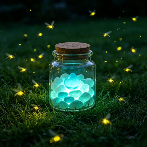Glow in The Dark Droplet Pebbles, 2cm Teardrop Shaped Luminous Stones in Mixed Colors, Waterproof Resin Decorative Rocks for Garden Path, Walkway, Fish Tank and DIY Craft Decor