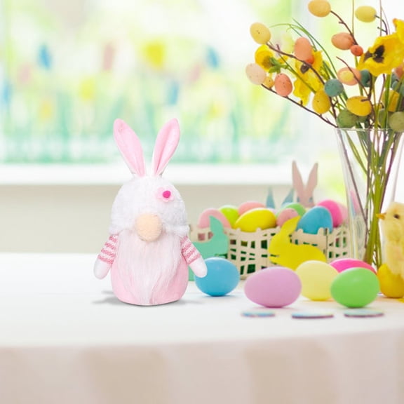 Glow in Dark Easter Bunny - Faceless Easter Gnome Doll, Spooky Cute Easter Bunny Plush for Egg Hunt Prize, Easter Basket Stuffer, Party Favor Gift for Teens, Holiday Decor