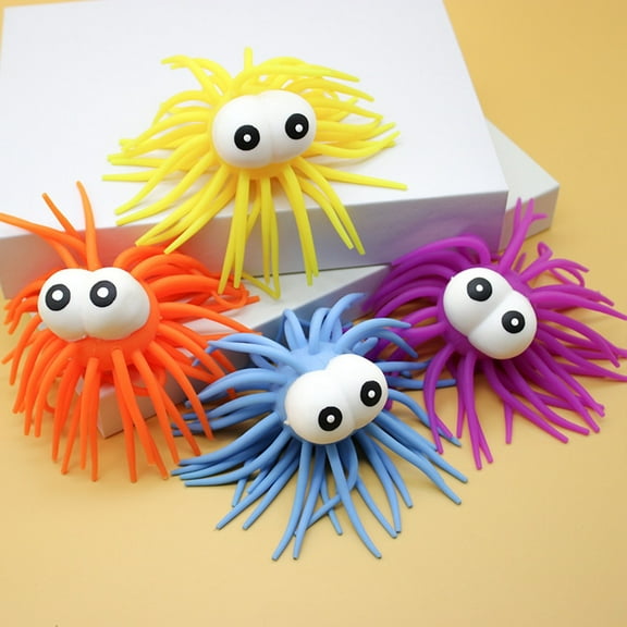 Glow In The Dark Elastic Soft Ball Yo Yo For Children, Soft Silicone Elastic Toy With Cute Eyes, Party Favors And Goodie Bag Fillers, Safe And Fun Gift For All Occasions