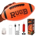 thumbnail image 1 of Glow in the Dark Football, USB Charge Light up Football Toys, Sport Toy for Boys, Bright Football for Night Outdoor Game, Outdoor Toys for Kids Teenagers Boys 8 10 11 12 15 Years Old, Birthday Gift, 1 of 10