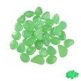 thumbnail image 1 of Glow in the Dark Garden Pebbles, Luminous Stones for Outdoor Landscaping, Solar Powered Glowing Rocks for Walkways, Yard, Lawn, DIY Crafts, Plant Pots & Fish Tank Decor (100 PCS), 1 of 6