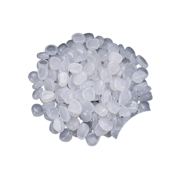 Glow in the Dark Garden Stones, 200 Pcs White Luminous Pebbles for Outdoor Pathway, Glowing Rocks for Walkway Yard Landscaping, Night Light Decorative Stones for Fish Tank Aquarium