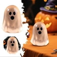 thumbnail image 1 of Glow in The Dark Ghost Mini Figurines | Halloween Blind Bag Ornaments for DIY Decor | Cute Desktop Accessories | Gothic Party Favors |Halloween Resin Decorations(Orange), 1 of 6