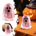 thumbnail image 1 of Glow in The Dark Ghost Mini Figurines | Halloween Blind Bag Ornaments for DIY Decor | Cute Desktop Accessories | Gothic Party Favors |Halloween Resin Decorations(Pink), 1 of 6