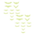 thumbnail image 1 of Glow in the Dark Halloween Bat Decorations, Fluorescent 2D Paper Bat Stickers for Neon Party Supplies, DIY Wall Decals for Indoor Outdoor Spooky Glow Party Decor, Midnight Home Decor, 24PCS, 1 of 8