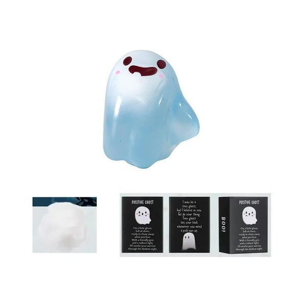 Glow in The Dark Mini Ghost Figurine Set - Halloween Party Favors,Spooky Resin Luminous Ghost Collectibles with Gift Box,Mystery Toy for Kids & Adults,Cute Decor for Nightlight,Shelf Display (5x3cm)