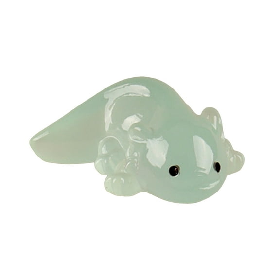 Glow in The Dark Mini Resin Axolotl, 72Pcs 1.2 Inch Small Animal Figurines for DIY Crafts, Cute Axolotl Tank Decor, Dollhouse Ornaments, Pot Charms, Random Color Miniature Collectibles