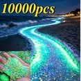 thumbnail image 1 of Glow in the Dark Pebbles, 3-5mm Fluorescent Gravel for Gardens, 0.55lb Multicolor Plastic Stones for Aquarium, DIY Landscaping, Walkways and Outdoor Decor, 6.69 Inch, 1 of 8