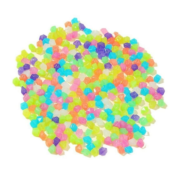 Glow in The Dark Pebbles Outdoor,100PCS Glow in The Dark Pebbles,Garden Pebbles Rocks Indoor Outdoor Decor,Glowing Rocks for Garden, Walkway, Pathway, Yard G0H9