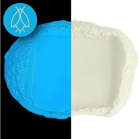 Glow in The Dark Pigment Powder - Neutral and Fluorescent Color for Art Painting, Fine Art, Nail Art Paint, and DIY Crafts - Non-Toxic, Long Lasting 10+ Color Options - Neutral Sky Blue - (30 Grams)