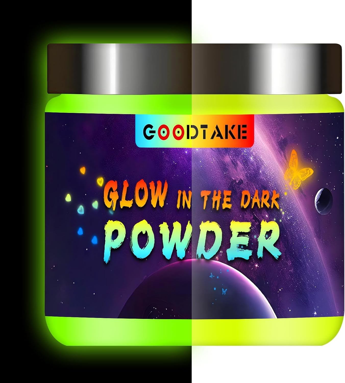 Glow in The Dark Powder, Yellow Glow Powder, Epoxy Resin Dye Luminous ...