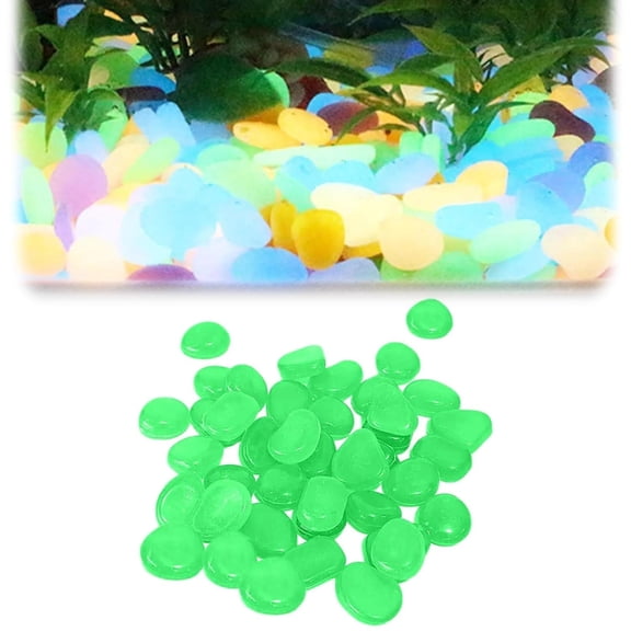 Glow in The Dark Rocks, 300Pcs Colorful Glow-in-the-Dark Garden Stones, Beautiful Luminous Stepping Stones DIY Decorative Growing Pebbles for Walkway Patio Lawn Yard Fish Tank Aquarium, 1 cm