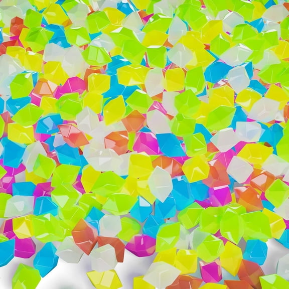 Glow in The Dark Rocks, 500PCS Fairy Garden Decorations Stones, Outdoor Decor for Mixd Color Luminous Pebble Stones Plants/Backyard/Aquarium (1, Mixd, 500)