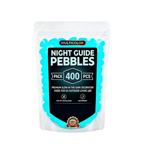 Glow in The Dark Rocks Outdoor, Solar Rocks for Landscaping, Outdoor Decor Glow in The Dark Stones, Glowing Pebbles for Garden Backyard Patio Lawn Pond Fish Tank Aquarium Decor