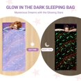 thumbnail image 1 of Glow in The Dark Sleeping Bags for 10~12 Years Old Kids, Soft Kids Nap Mat with Pillow and Blanket for Daycare School, Travel Sleep Bag for Childern Girls Boys Truck Travel Camping, 1 of 6